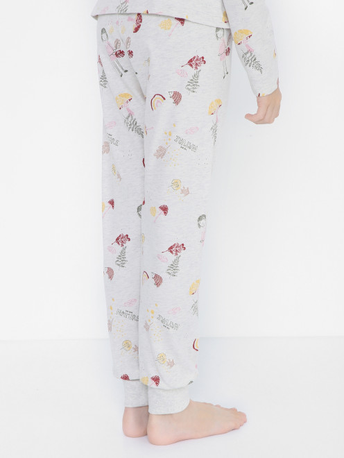Хлопковая пижама с узором Sanetta - МодельВерхНиз1