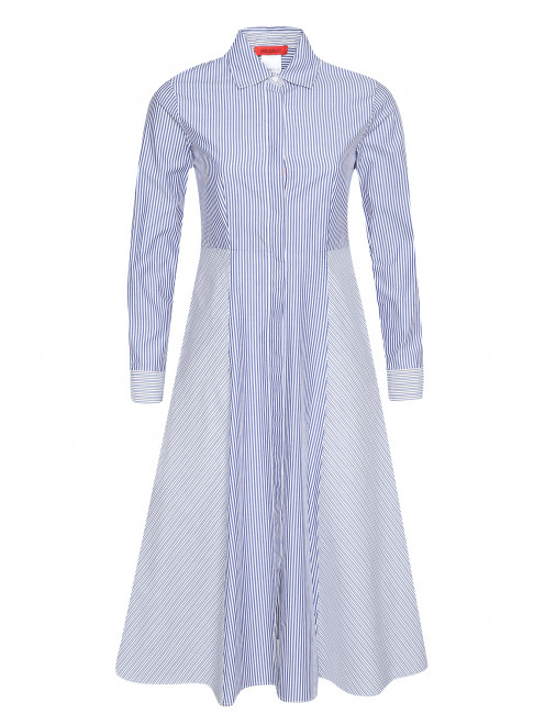 Платье-миди из хлопка с узором полоска Max&Co - Общий вид