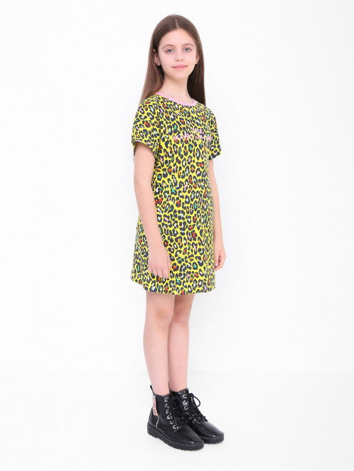 Хлопковое платье с карманами Little Marc Jacobs - МодельВерхНиз