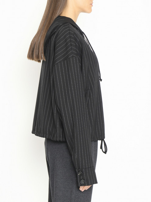 Куртка из шерсти на молнии с капюшоном Sportmax - МодельВерхНиз1