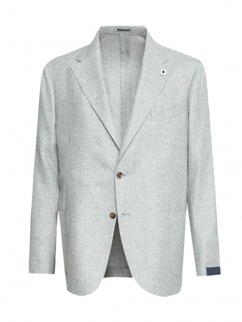 Пиджак из кашемира с накладными карманами LARDINI - Общий вид