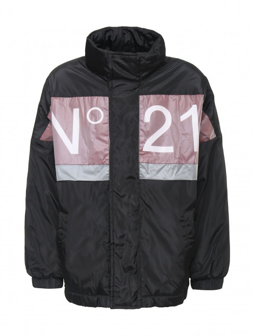 Утепленная куртка с карманами N21 - Общий вид