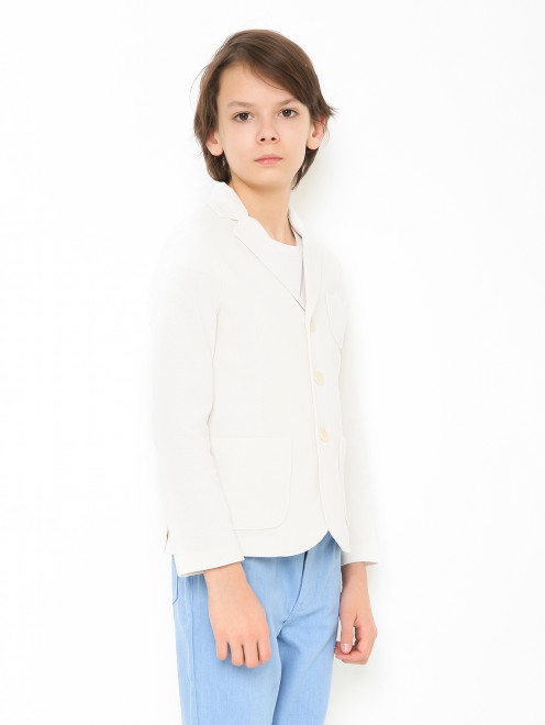 Хлопковый пиджак с карманами Il Gufo - МодельВерхНиз