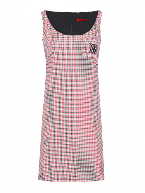 Платье-мини в клетку с карманами Max&Co - Общий вид