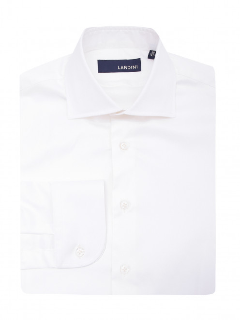 Однотонная рубашка из хлопка LARDINI - Общий вид