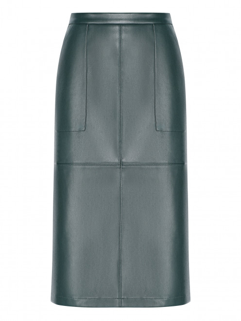 Юбка из эко-кожи с карманами Max&Co - Общий вид