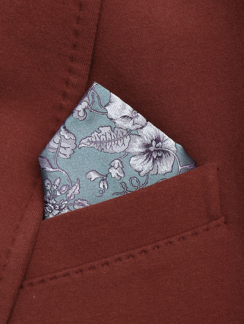 Карманный платок из шелка с узором Pal Zileri - МодельОбщийВид