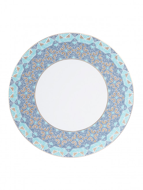 Набор из 4 десертных тарелок с узором мозаика  Haviland - Общий вид