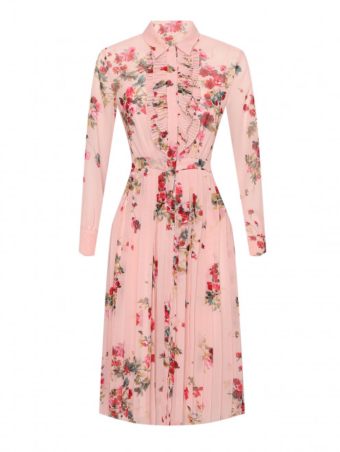 Платье-миди с цветочным узором Max Mara - Общий вид