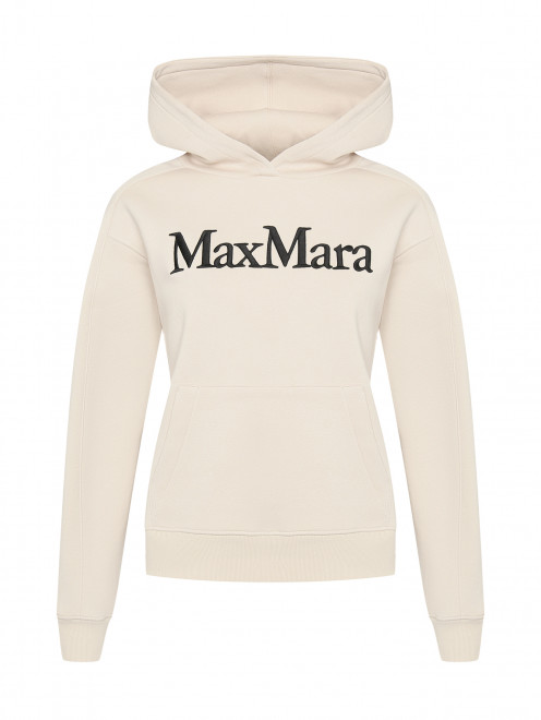 Худи из смешанного хлопка с логотипом Max Mara - Общий вид
