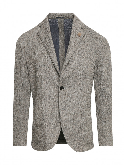 Пиджак из шерсти с карманами LARDINI - Общий вид