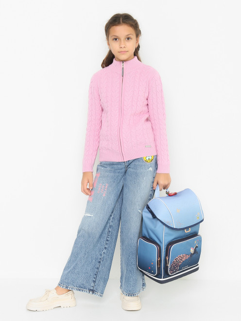 Рюкзак из текстиля с принтом и вышивкой Jeune premier - МодельОбщийВид
