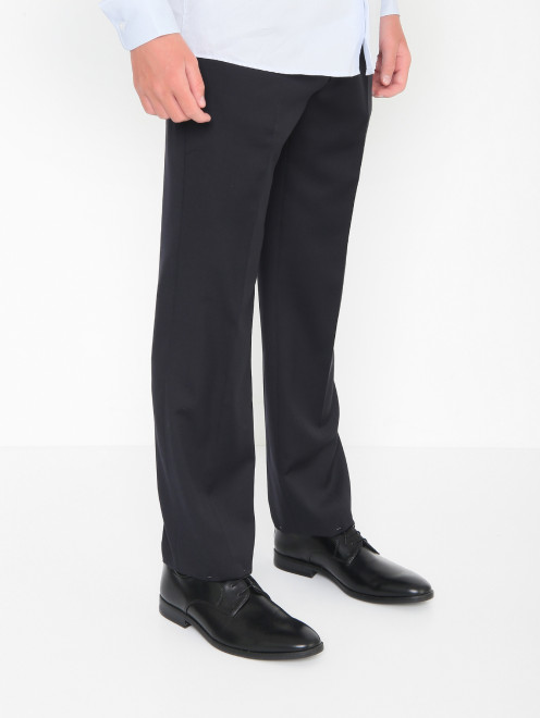 Шерстяные брюки с карманами Dal Lago - МодельВерхНиз