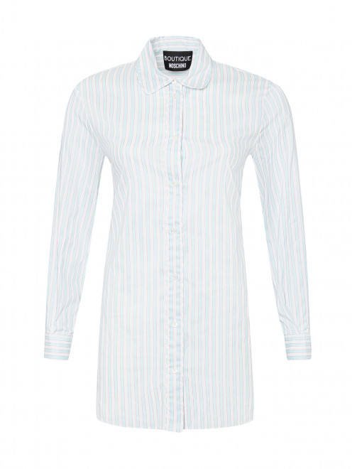 Блуза из хлопка и шелка с узором Moschino Boutique - Общий вид