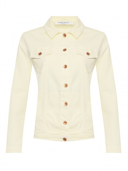 Джинсовая куртка из хлопка с карманами Marina Rinaldi - Общий вид