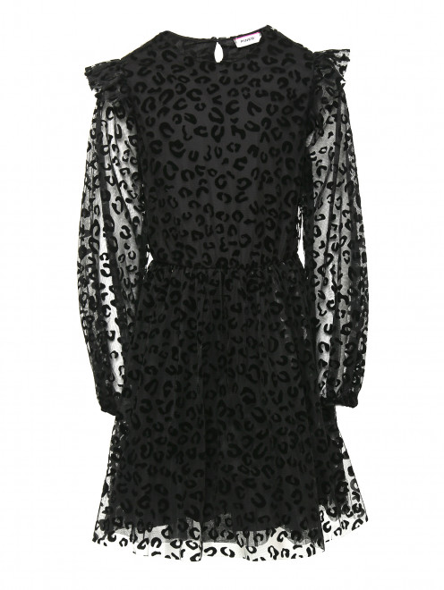 Платье из сетки с фактурным принтом Pinko - Общий вид