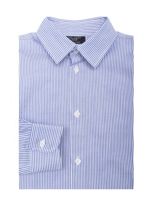 Рубашка из хлопка с узором полоска Dal Lago - Общий вид