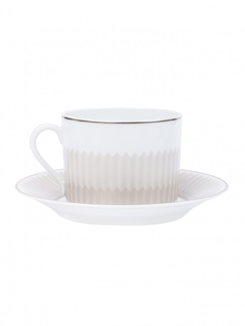 Чашка для кофе с блюдцем с графичным узором  Haviland - Общий вид