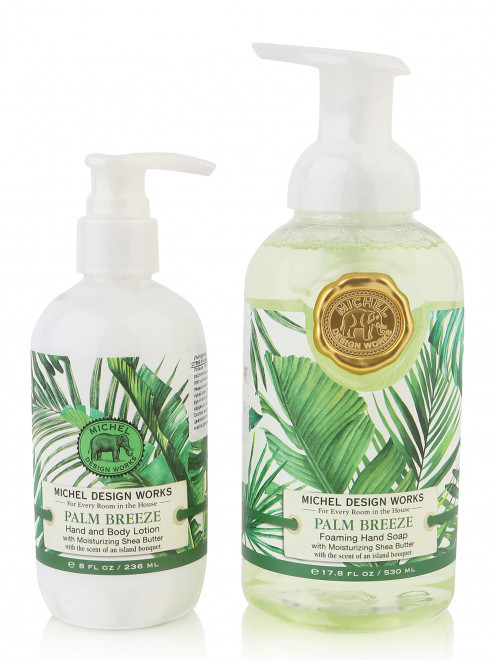  Набор Palm Breeze мыло-пенка 530 мл и лосьон для рук и тела 236 мл  MichelDesignWorks - Общий вид