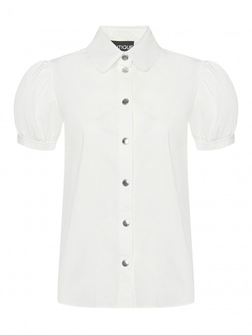 Блуза из смешанного хлопка с объемными рукавами Moschino Boutique - Общий вид