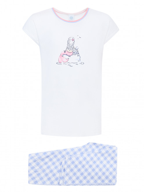 Пижама из хлопка с узором Sanetta - Общий вид