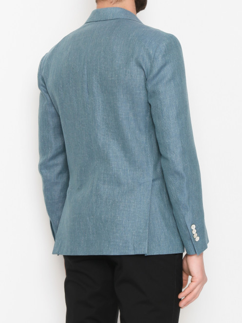 Пиджак изо льна с накладными карманами LARDINI - МодельВерхНиз1