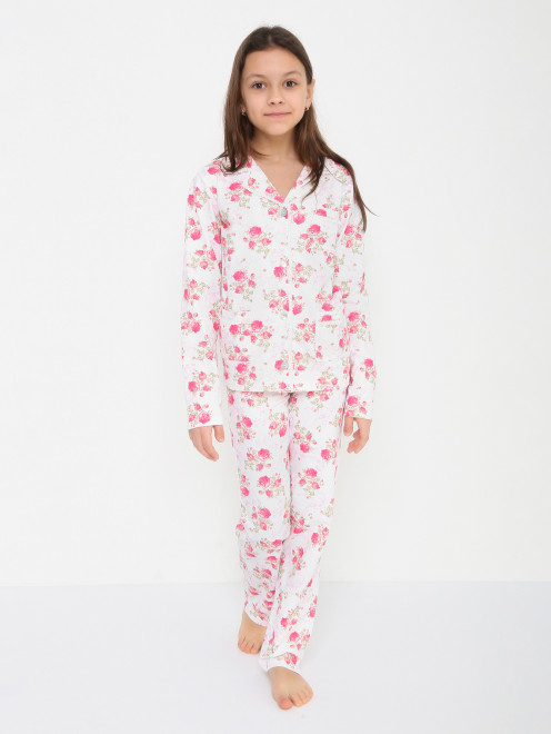 Хлопковая пижама с карманами Hanssop - МодельОбщийВид