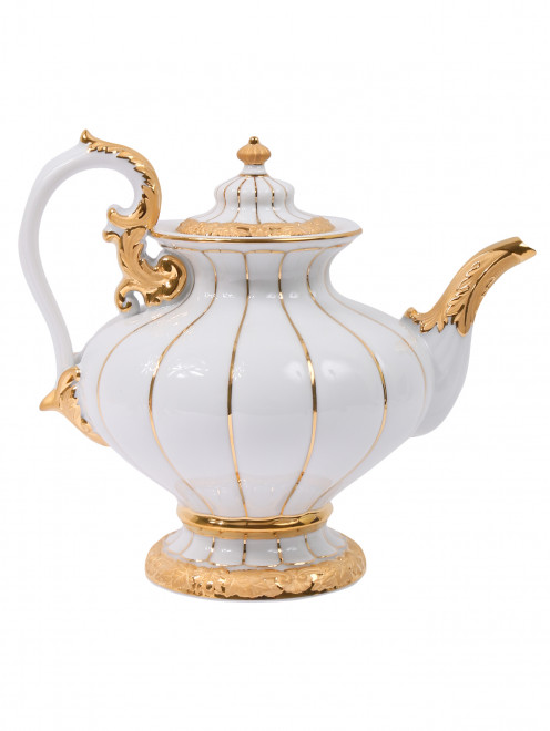 Чайник из фарфора с золотой отделкой  Meissen - Общий вид