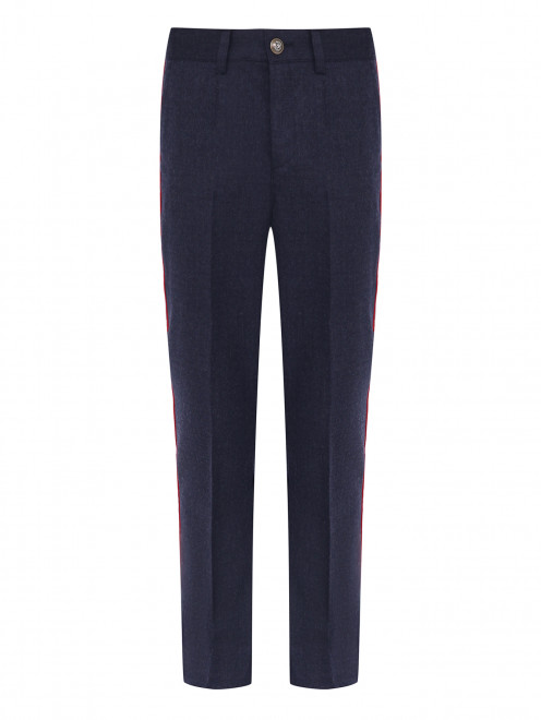 Шерстяные брюки с лампасами Dolce & Gabbana - Общий вид