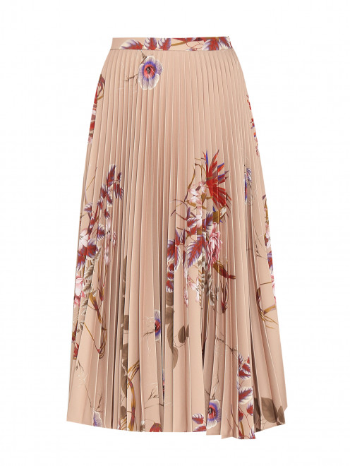 Плиссированная юбка с цветочным узором Max Mara - Общий вид