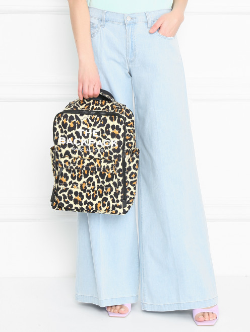 Рюкзак из текстиля с принтом Marc Jacobs - МодельОбщийВид