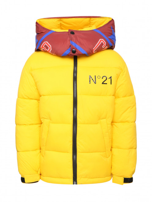 Куртка с капюшоном и узором N21 - Общий вид