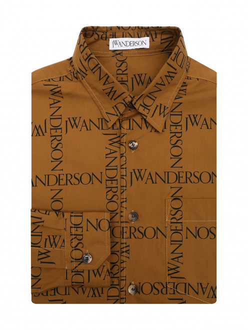 Рубашка из хлопка с узором J.W. Anderson - Общий вид