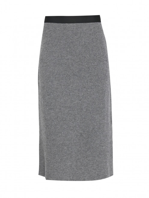 Трикотажная юбка из шерсти и кашемира Moncler - Общий вид