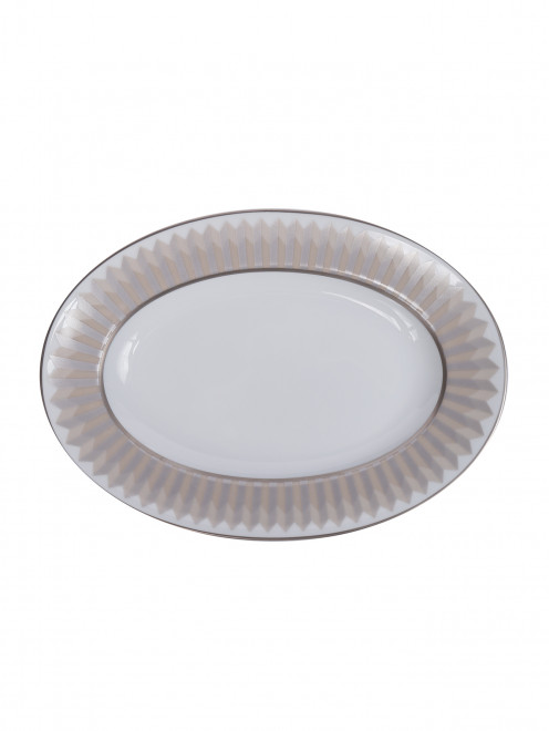 Тарелка закусочная из фарфора с узором  Haviland - Общий вид