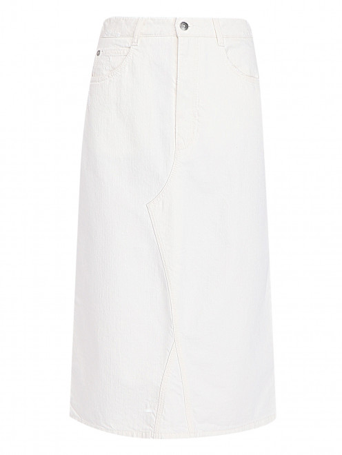 Джинсовая юбка-миди с карманами Ermanno Scervino - Общий вид