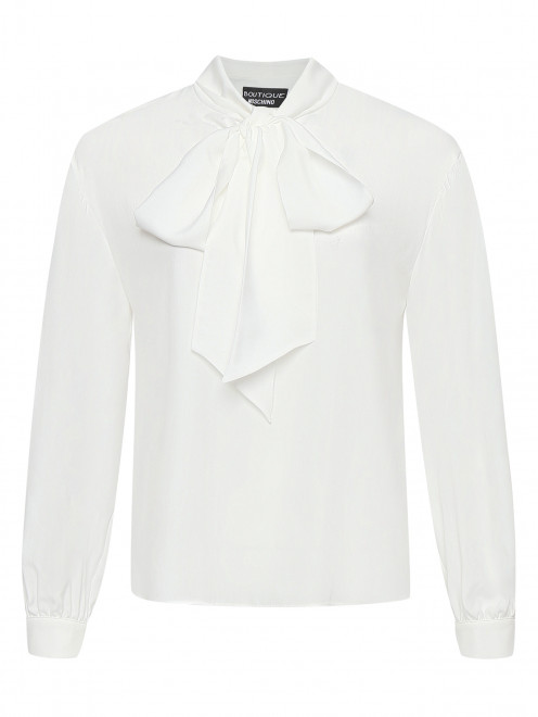 Блуза из смешанного шелка с бантом Moschino Boutique - Общий вид