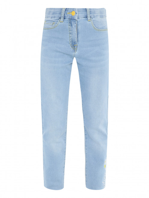 Прямые джинсы с вышивкой MONNALISA - Общий вид