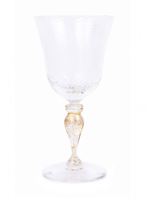 Бокал для белого вина с золотой ножкой  NasonMoretti - Общий вид