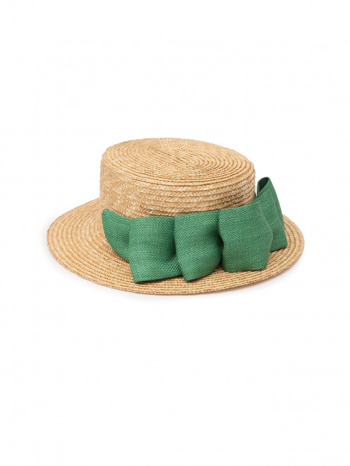 Соломенная шляпа с бантом MiMiSol - Общий вид