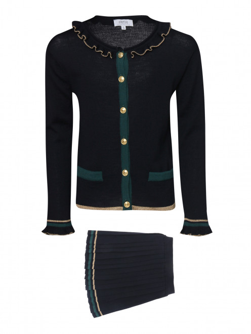 Костюм из шерсти (кардиган, юбка)  Aletta Couture - Общий вид