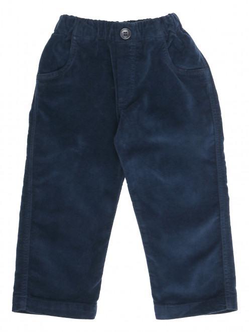 Вельветовые брюки на резинке с карманами Aletta - Общий вид