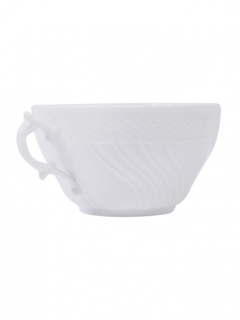 Чайная чашка из фарфора с рельефным узором Ginori 1735 - Обтравка1