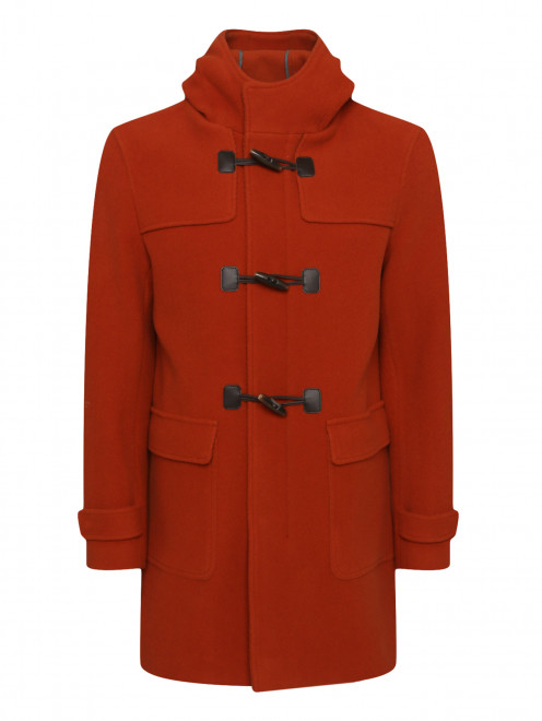 Пальто из шерсти с накладными карманами Herno - Общий вид