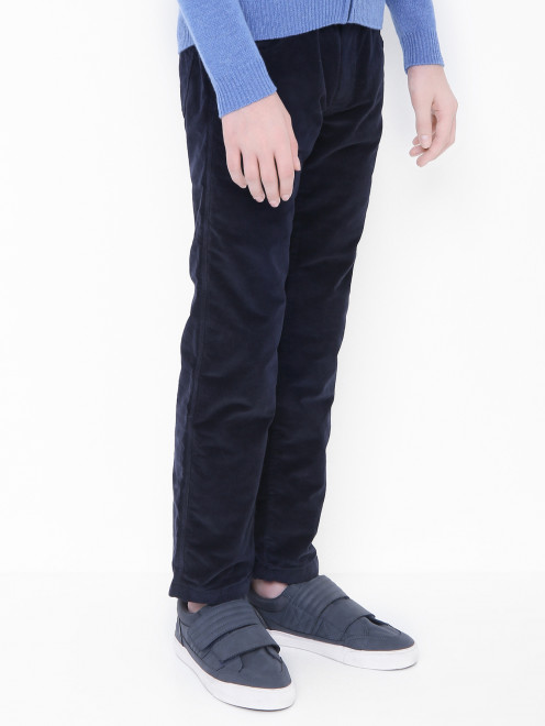 Утепленные брюки из вельвета Il Gufo - МодельВерхНиз
