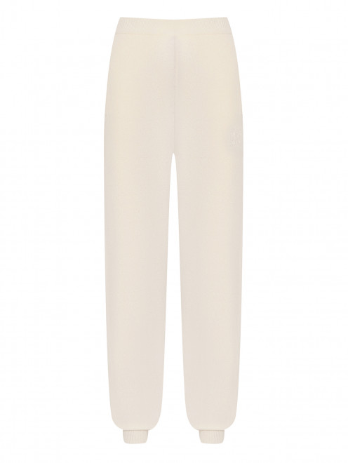 Трикотажные брюки из шерсти и кашемира с карманами Max Mara - Общий вид