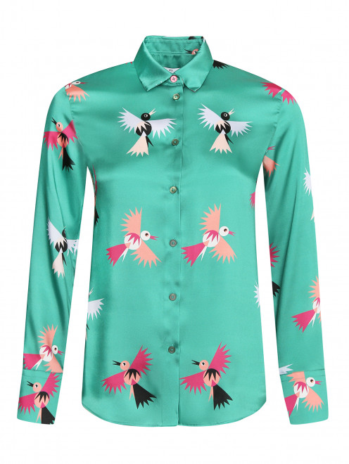 Блуза на пуговицах с узором Paul Smith - Общий вид