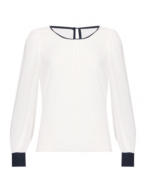 Блуза свободного кроя с круглым вырезом  Persona by Marina Rinaldi - Общий вид