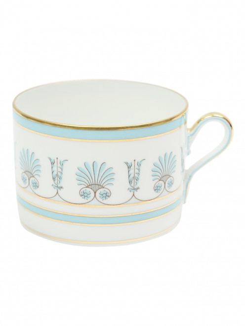 Чайная чашка с орнаментом и золотой окантовкой Ginori 1735 - Общий вид