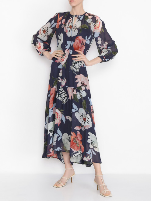 Платье-миди с цветочным узором Max&Co - МодельОбщийВид